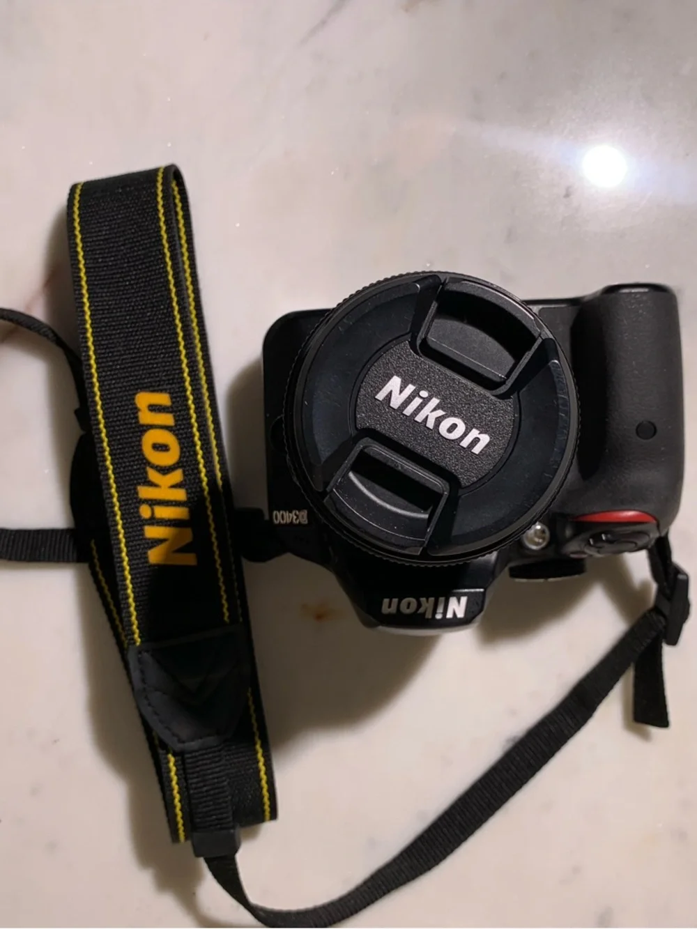 Nikon Black DSLR Camera with Two Zoom Lenses and Accessories